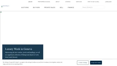 Screenshot of Sothebys.com