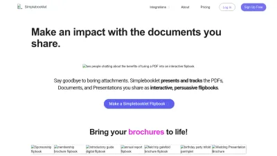 Screenshot of Simplebooklet.com