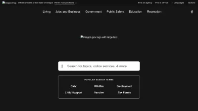Screenshot of Oregon.gov