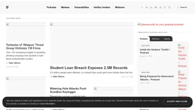 Screenshot preview of threatpost.com