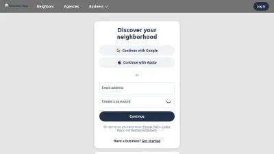 Screenshot preview of nextdoor.com