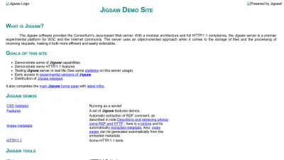 Screenshot preview of jigsaw.w3.org