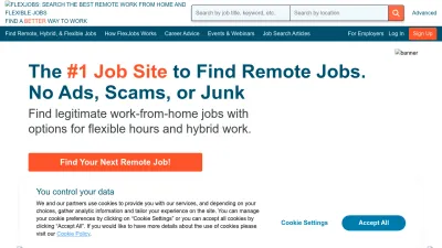 Screenshot preview of flexjobs.com