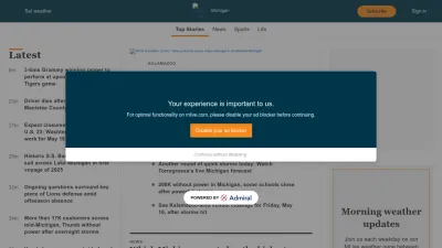 Screenshot of Mlive.com