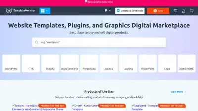 Screenshot preview of templatemonster.com