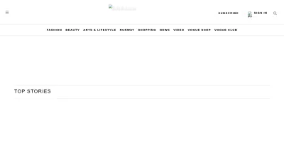 Screenshot preview of vogue.co.uk