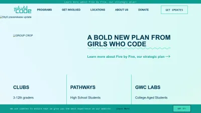 Screenshot of Girlswhocode.com