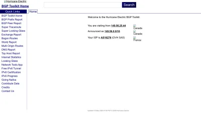 Screenshot of Bgp.he.net