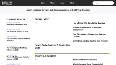 Screenshot preview of businessnewsdaily.com
