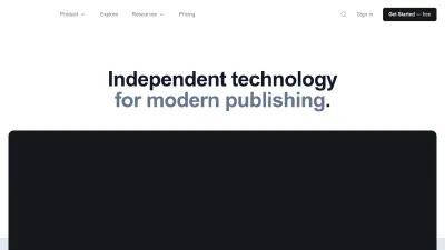 Screenshot preview of ghost.org