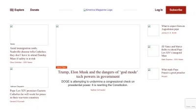 Screenshot of Americamagazine.org