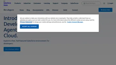 Screenshot preview of developer.salesforce.com