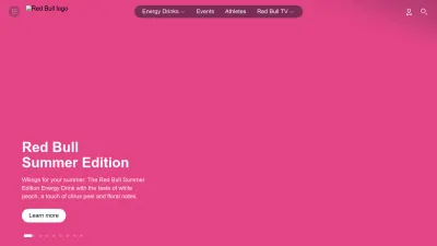 Screenshot of Redbull.com
