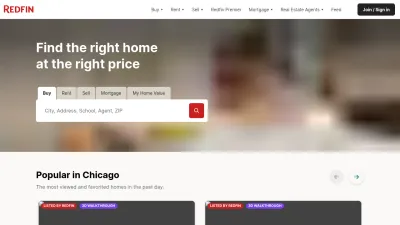Screenshot preview of redfin.com