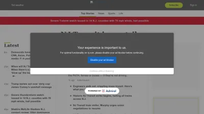 Screenshot of Nj.com