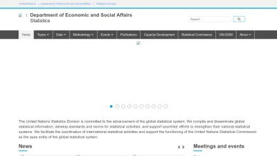 Screenshot of Unstats.un.org