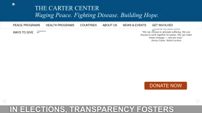 Screenshot of Cartercenter.org