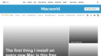 Screenshot preview of macworld.com