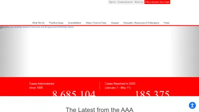 Screenshot of Adr.org