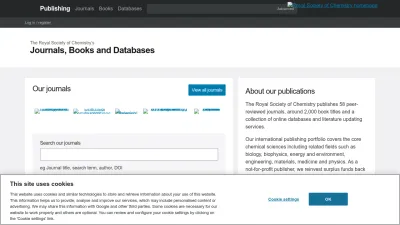 Screenshot of Pubs.rsc.org