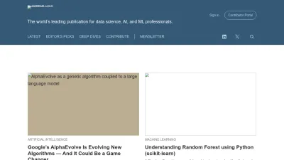 Screenshot preview of towardsdatascience.com
