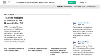 Screenshot of Kff.org