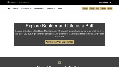 Screenshot preview of colorado.edu