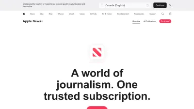 Screenshot of Apple.news