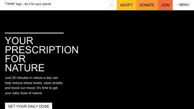 Screenshot preview of wwf.org.uk