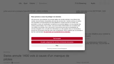 Screenshot of Rts.ch