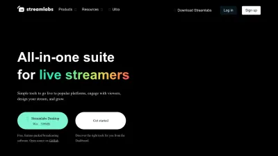 Screenshot of Streamlabs.com