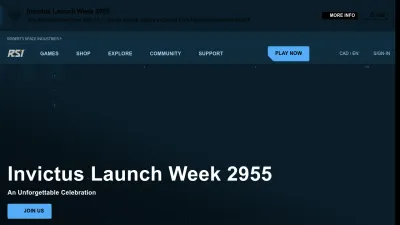 Screenshot of Robertsspaceindustries.com