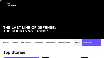 Screenshot preview of theintercept.com