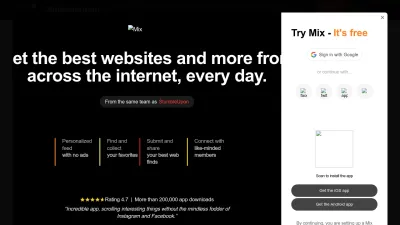 Screenshot preview of stumbleupon.com