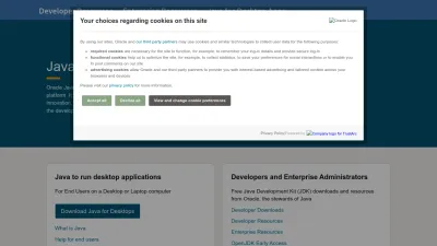 Screenshot of Java.com
