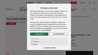 Screenshot of Dr.dk