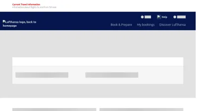 Screenshot of Lufthansa.com