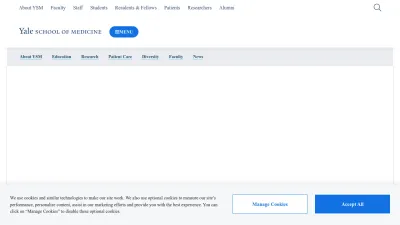 Screenshot of Medicine.yale.edu