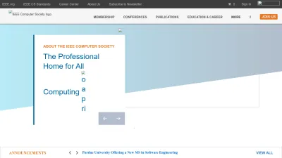 Screenshot preview of computer.org