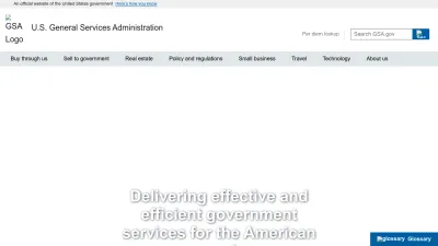 Screenshot preview of gsa.gov