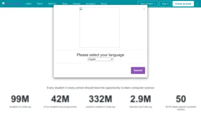 Screenshot of Code.org