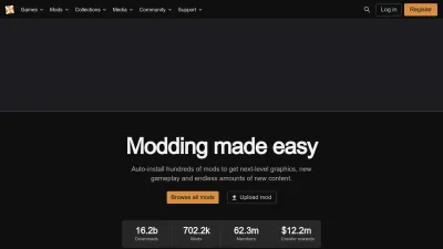 Screenshot of Nexusmods.com
