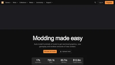Screenshot preview of nexusmods.com