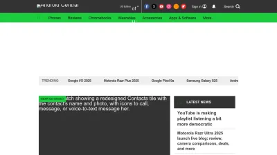 Screenshot preview of androidcentral.com