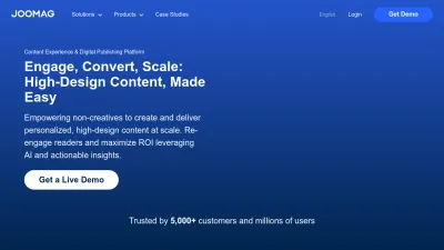 Screenshot of Joomag.com
