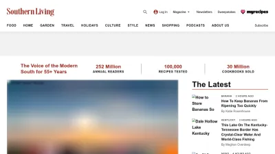 Screenshot preview of southernliving.com