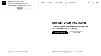 Screenshot preview of cyberlink.com