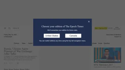 Screenshot of Theepochtimes.com