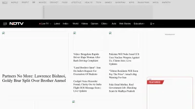 Screenshot preview of ndtv.com