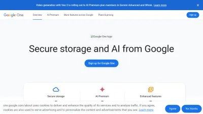 Screenshot of One.google.com